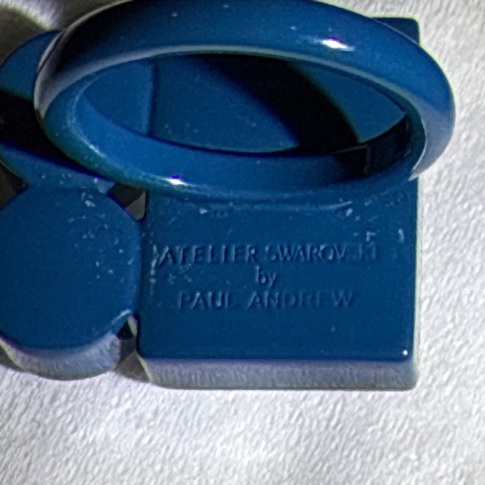 Swarovski Atelier Teal Statement Ring - image 2